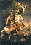 Jerzy Siemiginowski-Eleuter John III Sobieski at the Battle of Vienna. oil painting picture wholesale